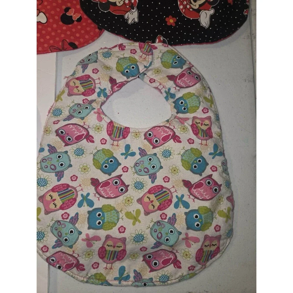 8 Handmade Baby Bibs Variety of Designs Including Disney